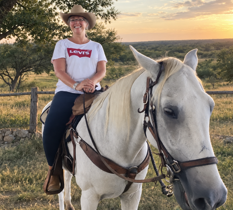 Woman in Austin on horseback
