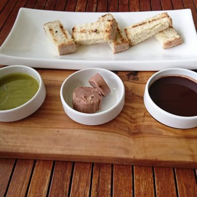 Chocolate infused lunch at Boucan restaurant! Chocolate Infused Dips